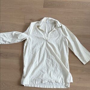 J. Crew Cream Swim Coverup